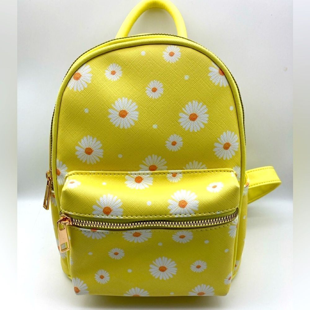 LD Like Dreams‎ Women’s Lemon Yellow Daisy Backpack NWOT